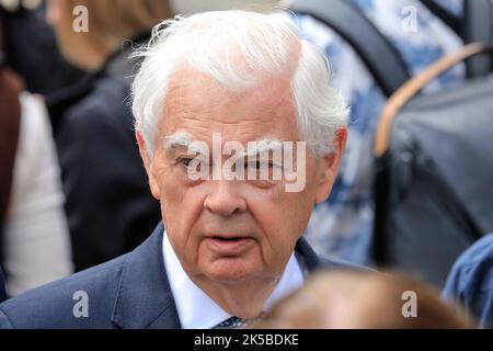 Norman Lamont, Politiker der Konservativen Partei und Lebensvergleicher, London, England, Großbritannien Stockfoto