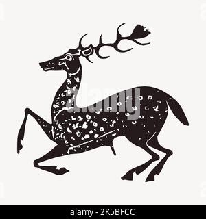 Hirsch Zeichnung, Illustration Vektor. Stock Vektor