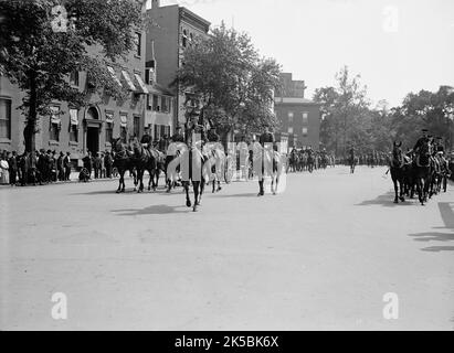 Statue des Commodore John Barry enthüllt, Washington DC, 16. Mai 1914. Übungen, Parade Usw. Stockfoto