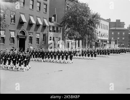 Statue des Commodore John Barry enthüllt, Washington DC, 16. Mai 1914. Übungen, Parade Usw. Stockfoto