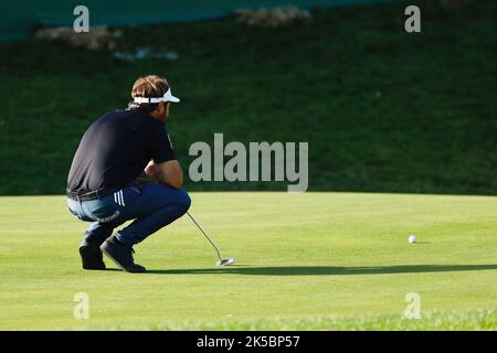 Victor Dubuisson aus Frankreich während der Acciona Open Espana 2022 am 06. Oktober 2022 im Club de Campo de Madrid in Madrid, Spanien - Foto: Oscar J Barroso/DPPI/LiveMedia Kredit: Unabhängige Fotoagentur/Alamy Live News Stockfoto