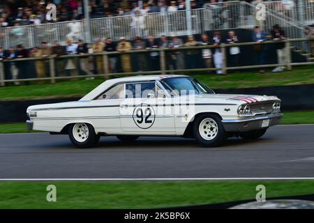 Romain Dumas, Bill Shepherd, Ford Galaxie 500, St. Mary’s Trophy Race, zwei Qualifikationssitzungen, gefolgt von zwei 25-minütigen Rennen, wobei der Sieger ein agg war Stockfoto