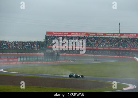 7.. Oktober 2022; Suzuka Circuit, Ino, Suzuka City, Präfektur Mie, Japan: FIA F1 Grand Prix of Japan, Tag des freien Trainings; Mercedes AMG Petronas F1 Team, George Russell Stockfoto