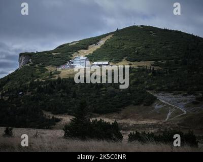 Ottohaus in den Raxalpe-Bergen in Österreich Stockfoto