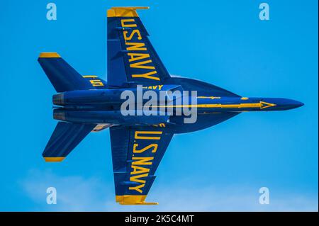 Die Boeing of Blue Angles Staffel in Miramar Sky, USA Stockfoto