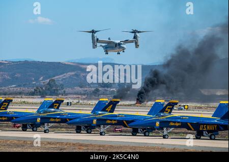 Das Geschwader der Boeings of Blue Angles in Miramar, USA Stockfoto