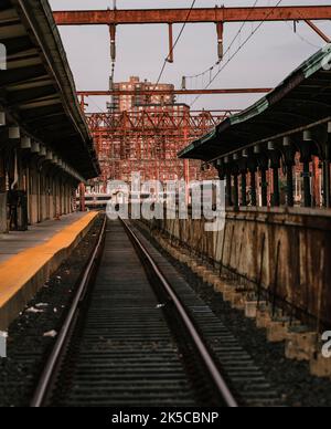 Bahnhof Land Hoboken Jersey Stadt Stockfoto
