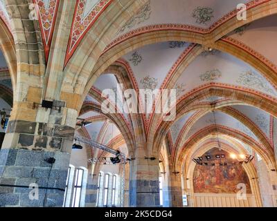 Rathaus, Krönungshalle, Aachen, Nordrhein-Westfalen, Deutschland Stockfoto