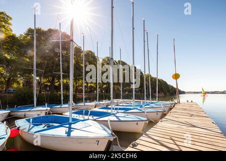 Morgen am Maschsee in Hannover, Niedersachsen, Deutschland Stockfoto