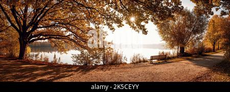 Herbst am Maschsee in Hannover, Niedersachsen, Deutschland Stockfoto