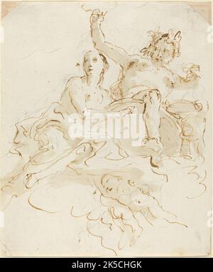 Bacchus und Ariadne, c. 1745. Stockfoto