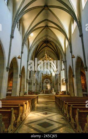 Deutschland, Bayern, Landkreis Landsberg am Lech, Eresing, Erzabtei St. Ottilien, Klosterkirche Stockfoto