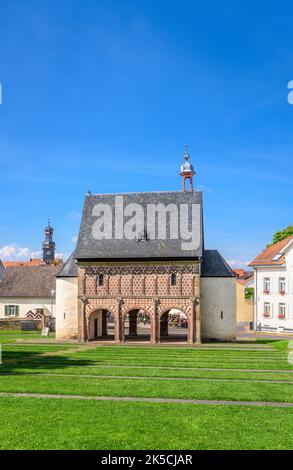 Deutschland, Hessen, Bergstraße, Lorsch, Kloster Lorsch, Carolingian Gate Hall, King's Hall, Ostansicht Stockfoto