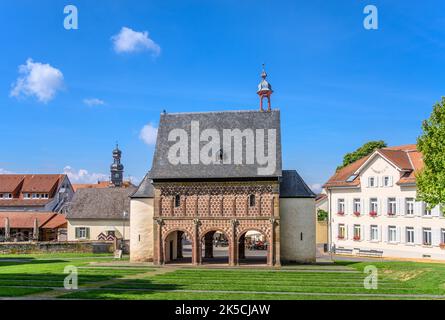Deutschland, Hessen, Bergstraße, Lorsch, Kloster Lorsch, Carolingian Gate Hall, King's Hall, Ostansicht Stockfoto