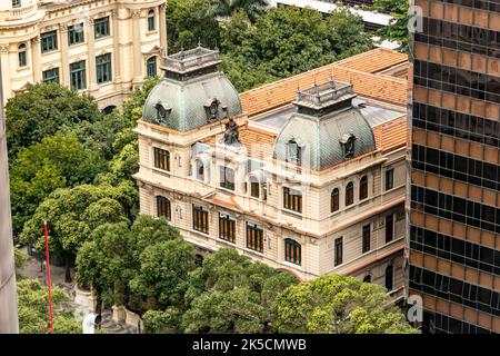 Kulturzentrum der Justiz in Rio de Janeiro, Brasilien - 11. September 2022: Kulturzentrum der Justiz in der Innenstadt von Rio de Janeiro. Stockfoto