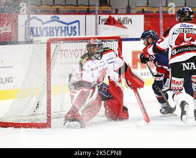 Linköping HC gegen Örebro HC, Schwedische Eishockeyliga, in der Saab Arena, Linköping, Schweden. Stockfoto