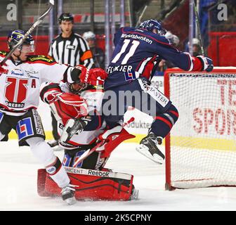 Linköping HC gegen Örebro HC, Schwedische Eishockeyliga, in der Saab Arena, Linköping, Schweden. Stockfoto