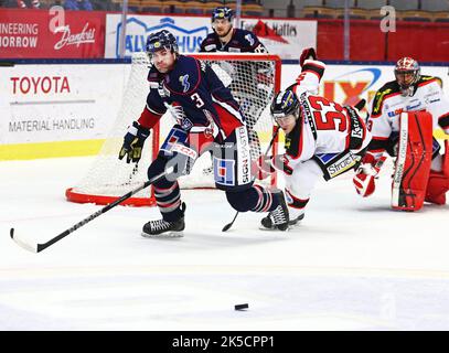 Linköping HC gegen Örebro HC, Schwedische Eishockeyliga, in der Saab Arena, Linköping, Schweden. Stockfoto