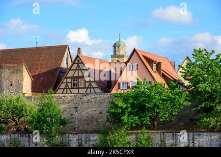 Deutschland, Bayern, Dinkelsbühl, Blick auf den Dom. Stockfoto