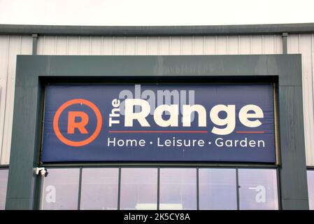 The Range Store in Paisley, schottland, großbritannien Renfrew Road Retail Park Wallneuk Road Paisley Renfrewshire PA3 4BF Stockfoto