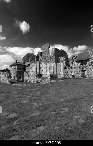 Die Ruinen der Abtei Leiston, Stadt Leiston, Suffolk, England Stockfoto