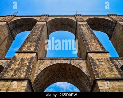 In der Altstadt von Morlaix, Bretagne, Frankreich Stockfoto