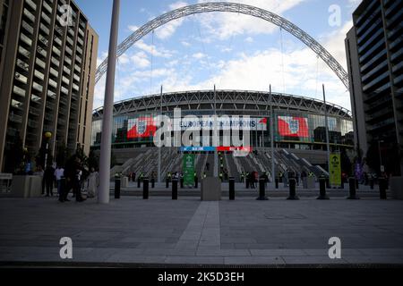 Wembley Stadionansichten während des Internationalen Freundschaftsspiel zwischen England Women und den USA im Wembley Stadium, London am Freitag, 7.. Oktober 2022. Stockfoto