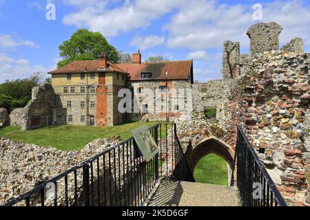 Die Ruinen der Abtei Leiston, Stadt Leiston, Suffolk, England Stockfoto