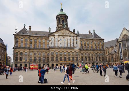 Paleis op de Dam, Königlicher Palast, Amsterdam, Nordholland, Niederlande Stockfoto