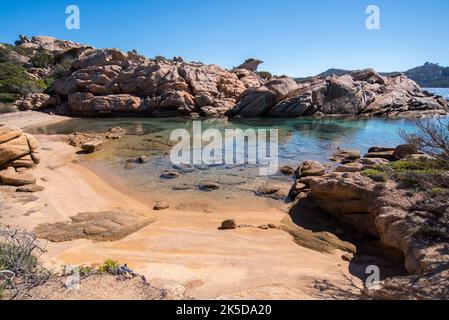 Spiagge segrete di Sardegna, Isola Santo Stefano Stockfoto