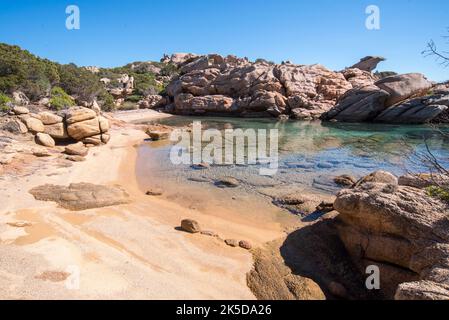 Spiagge segrete di Sardegna, Isola Santo Stefano Stockfoto