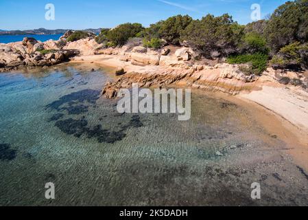 Spiagge segrete di Sardegna, Isola Santo Stefano Stockfoto
