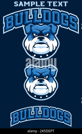 Bulldogs Team Mascot Stock Vektor