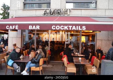 Berlin, Deutschland - 2. Oktober 2022 - Indianisches Restaurant Amrit in der Ebertstraße in Mitte. (Foto von Markku Rainer Peltonen) Stockfoto