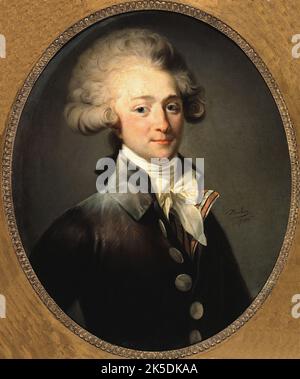 Portrait de Pierre-Fran&#XE7;OIS-Jean Du Cluzel, marquis de Montpipeau, 1786. Stockfoto