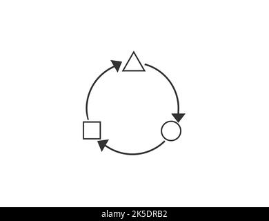 Anpassung, Symbol ändern. Vektorgrafik Stock Vektor