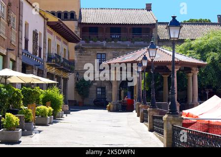 Barcelona - Plaza Mayor in Poble Espanyol Stockfoto