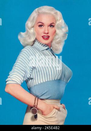 1957 Werbefoto der Schauspielerin Mamie Van Doren. Stockfoto