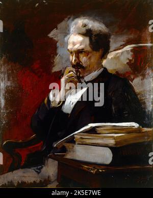 Portrait d'Henri Rochefort (Victor-Henri, marquis de Rochefort-Lu&#XE7;ay, dit), journaliste, homme politique et &#xe9;crivain (1831-1913), 1879. Stockfoto