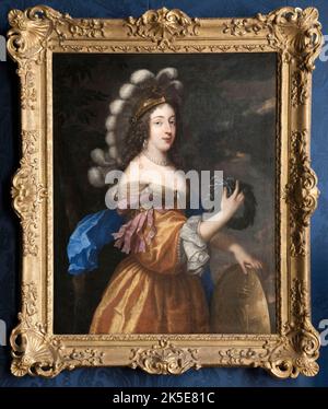 Porträt von Anne-Marie-Louise d'Orl&#xe9;ans, Herzogin von Montpensier, bekannt als die Grande Mademoiselle (1627-1693), zwischen 1627 und 1693. Stockfoto