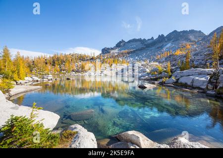 Wunderschöne alpine Seen Wildnis in Washington, USA Stockfoto