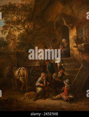 Hof, zwischen 1640 und 1649. Stockfoto