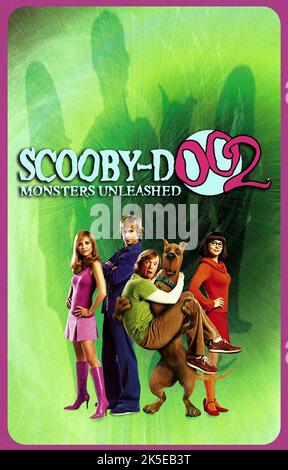 SARAH MICHELLE GELLAR, FREDDIE PRINZE JR, MATTHEW LILLARD, SCOOBY, LINDA CARDELLINI, SCOOBY-DOO 2: MONSTER UNLEASHED, 2004 Stockfoto