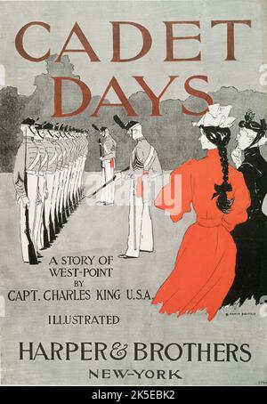 Cadet Days, A Story of West-Point von Capt. Charles King U.S.A., Illustrated Harper &amp; Brothers New-York, c1894. [Herausgeber: Harper Publications; Ort: New York] Stockfoto