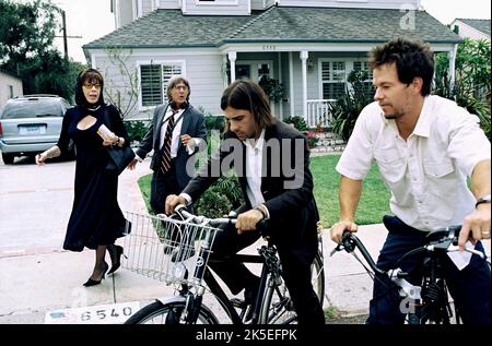 LILY TOMLIN, DUSTIN HOFFMAN, Jason Schwartzman, Mark Wahlberg, I HEART HUCKABEES, 2004 Stockfoto