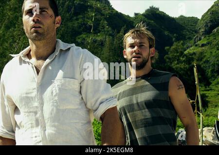 MATTHEW FOX, Dominic Monaghan, LOST: Season 1, 2004 Stockfoto