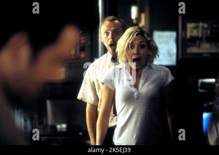 SIMON PEGG, KATE ASHFIELD, SHAUN DER TOTEN, 2004 Stockfoto