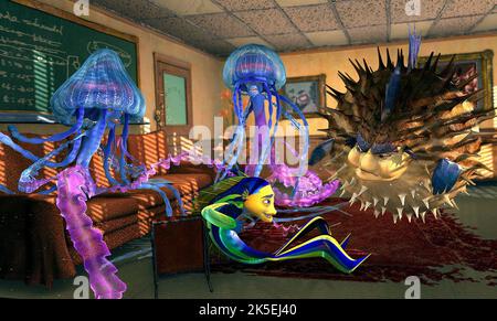 ERNIE, BERNIE, Oscar, Sykes, Shark Tale, 2004 Stockfoto