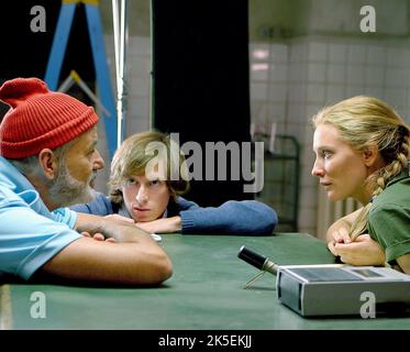 BILL MURRAY, Wes Anderson, Cate Blanchett, das Leben im Wasser mit Steve Zissou, 2004 Stockfoto