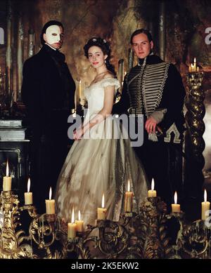 GERARD BUTLER, EMMY ROSSUM, Patrick Wilson, DAS PHANTOM DER OPER, 2004 Stockfoto